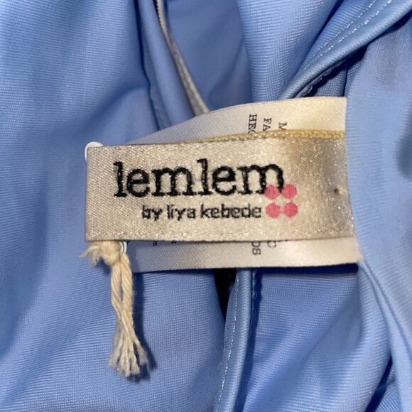 Lemlem Blue One Piece Swimsuit Size XL Retails: $275 - Picture 6 of 8